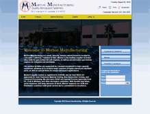 Tablet Screenshot of mortonmanufacturing.com